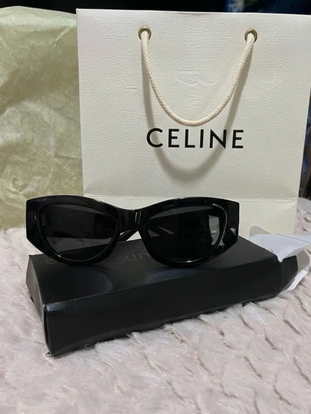 nwt Black Cat-Eye Sunglasses